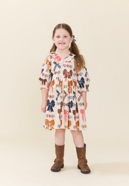 Pink Chicken AMARA DRESS- HARVEST BOWS