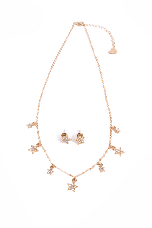 Boutique Chic Rising Star Necklace & Earrings - Persnickety Shop