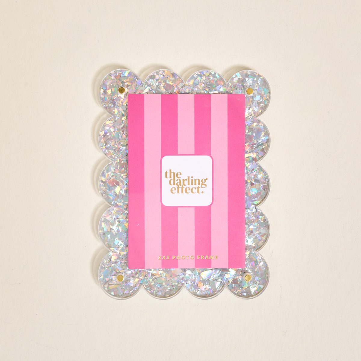 Silver Glitter Mini Acrylic Picture Frame Magnet - Persnickety Shop