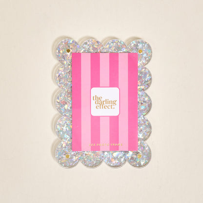 Silver Glitter Mini Acrylic Picture Frame Magnet - Persnickety Shop