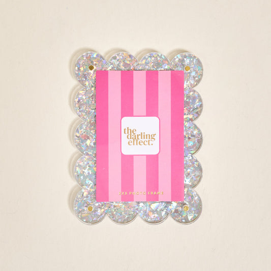 Silver Glitter Mini Acrylic Picture Frame Magnet - Persnickety Shop