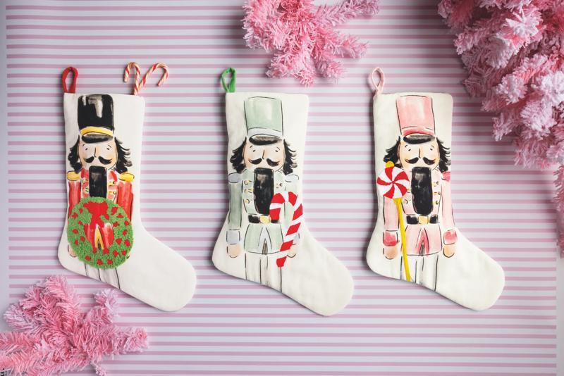 NUTCRACKER EMBROIDERED STOCKING