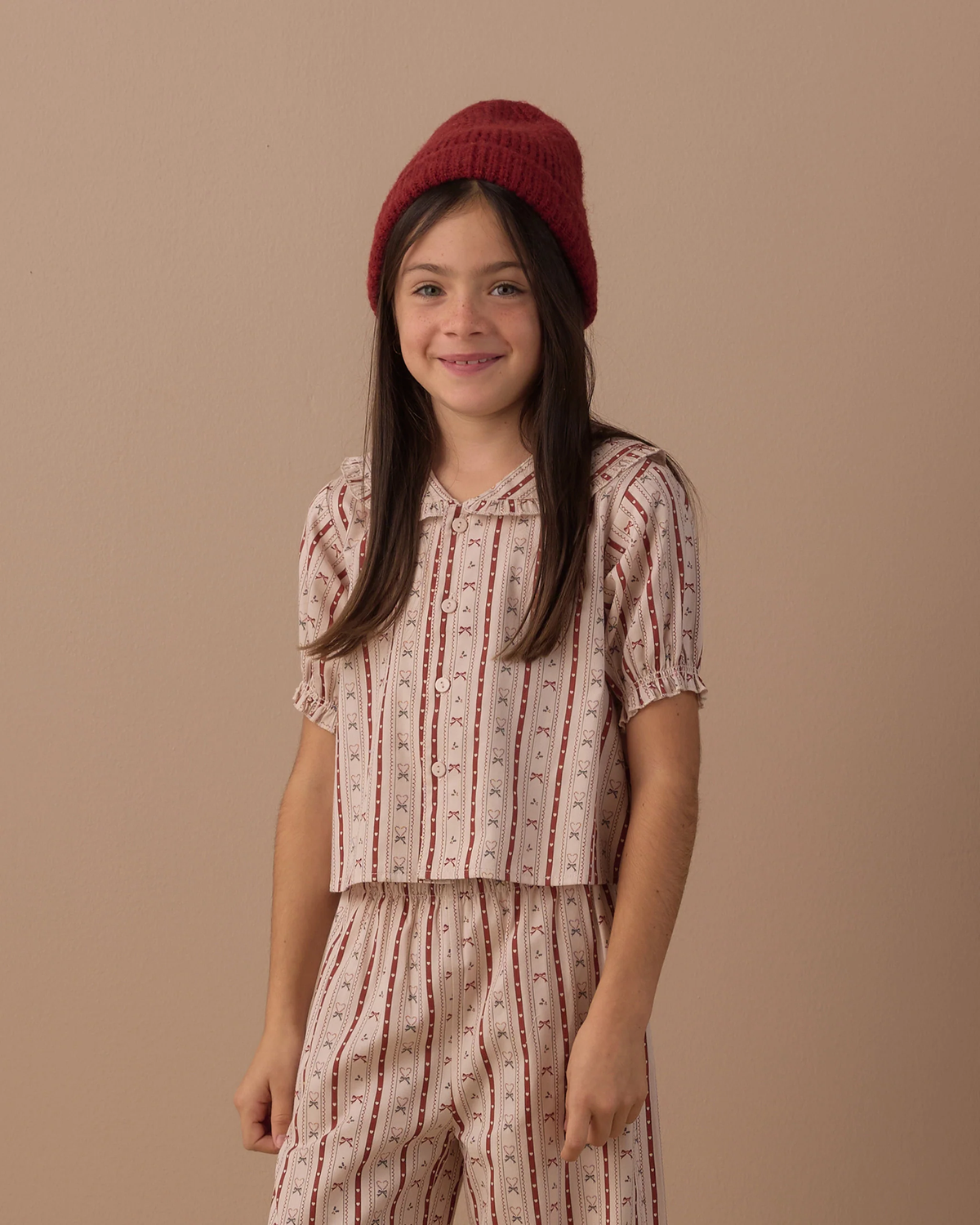 RYLEE + CRU RUFFLE PAJAMAS CANDY CANE LANE