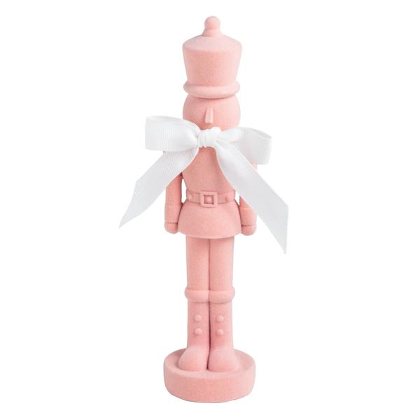 FLOCKED NUTCRACKER SITTER