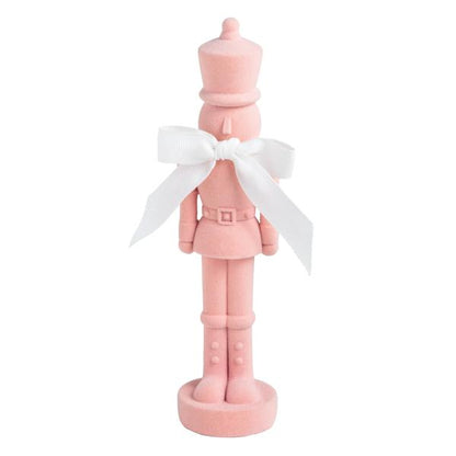 FLOCKED NUTCRACKER SITTER