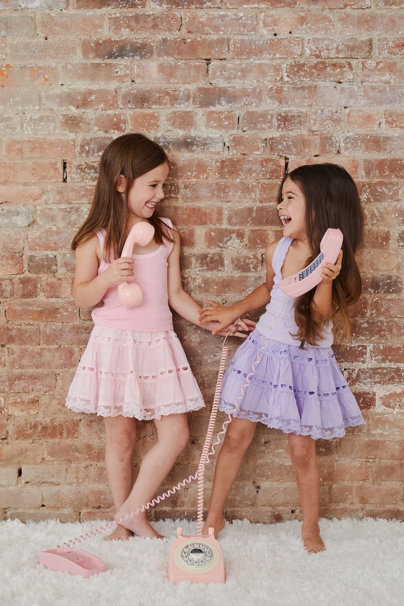 Sofia Pink Mini Skirt - Persnickety Shop