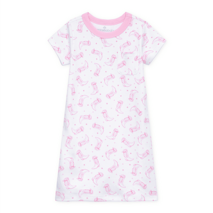 Magnolia Baby Darling Cowboy Boots Dress - Pink