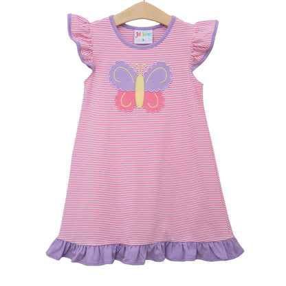 Jellybean Butterfly Kisses Flutter Dress - Persnickety Shop