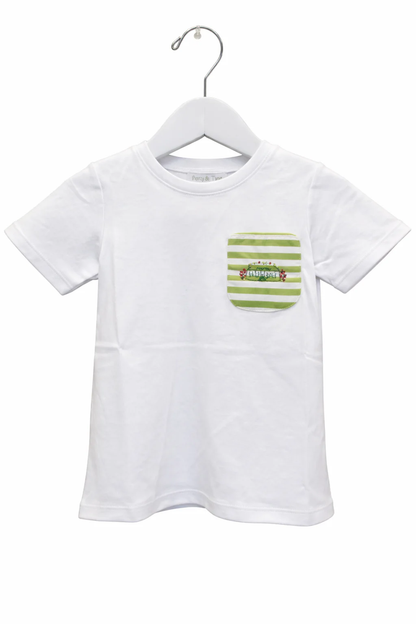Percy & Tyne Short Sleeve Pocket Tee-Bermuda Stripe with Golf - Persnickety Shop