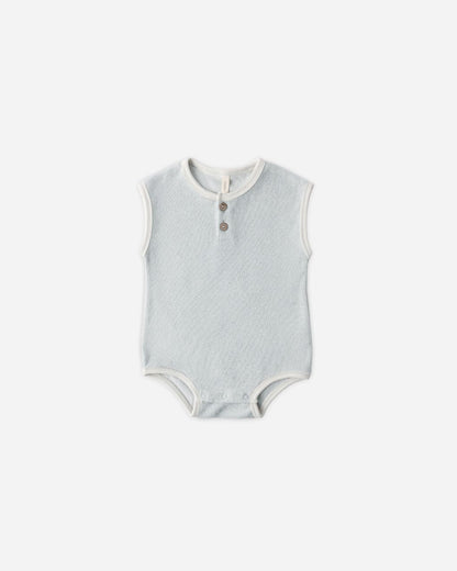 Terry Cloth Romper || Sky - Persnickety Shop