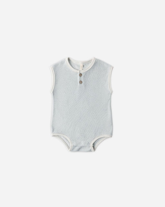 Terry Cloth Romper || Sky - Persnickety Shop