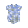 Baby Loren Blue Plaids Jon Bubble - Persnickety Shop