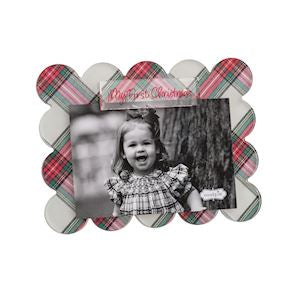 Christmas Scallop Tartan Frame - Persnickety Shop