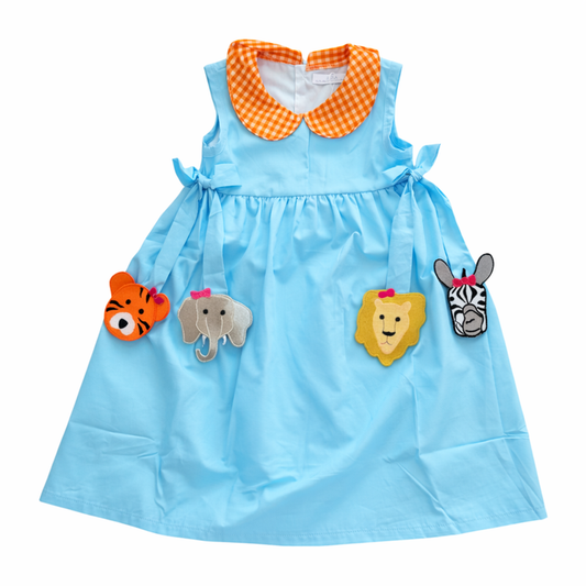 City Beautiful Zoo Animal Side Tag Dress - Persnickety Shop
