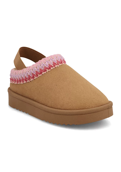 Mia Little Kid Girls Lil Tabbee Chestnut Cozy Clogs TODDLER