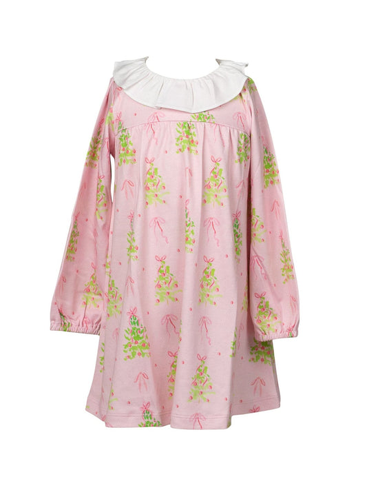 THE PROPER PEONY PRE-ORDER PINK TINSEL LONG SLEEVE DRESS - Persnickety Shop