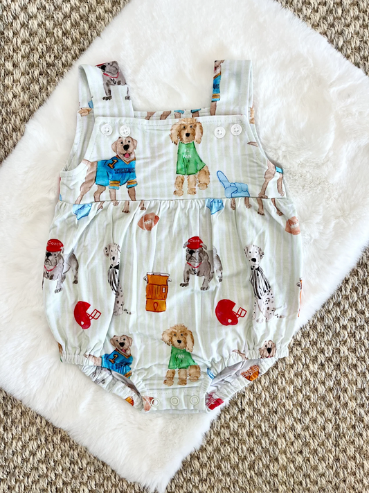 Sweet Bay Clothing-Sweet Bay Clothing- Puppy Football Bubble Size 6-12M - Persnickety Shop
