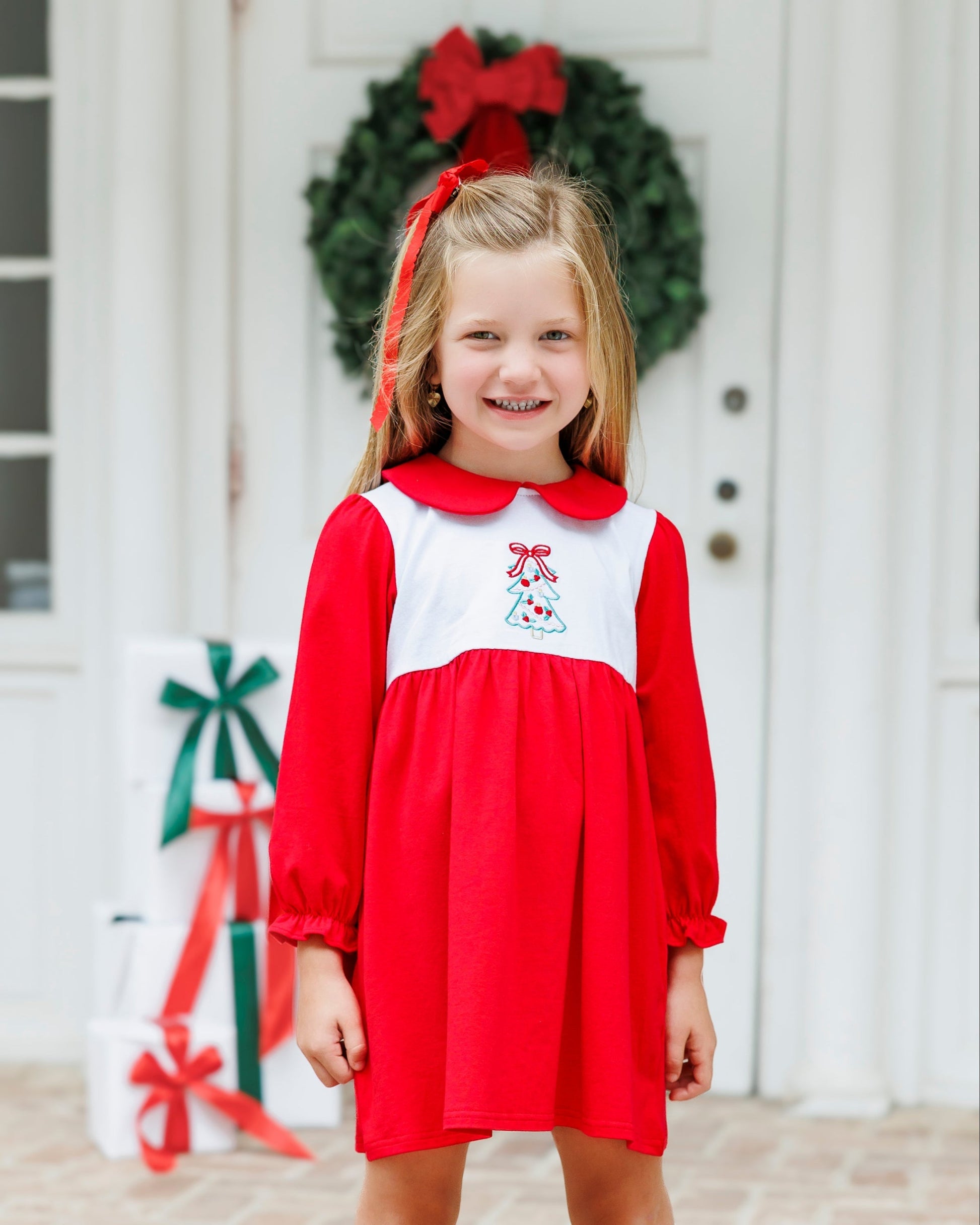 PRE-ORDER | O Christmas Tree Charlotte Dress by Jellybeans Smock Candy - Persnickety Shop