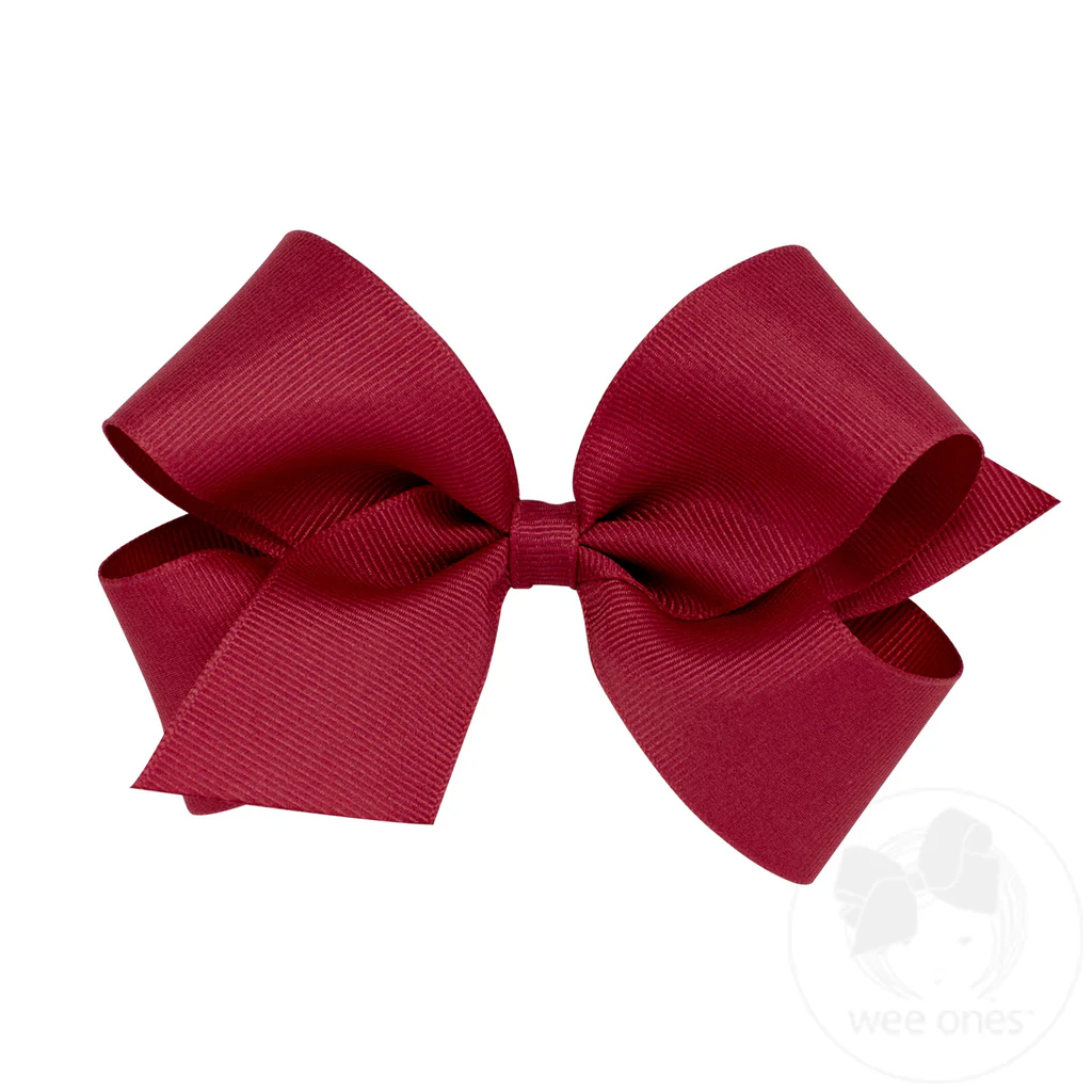 Wee Ones Medium Classic Grosgrain Hair Bow MANY COLORS