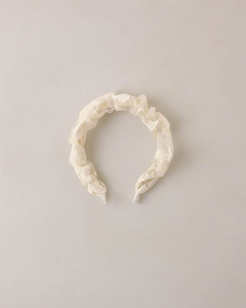 GATHERED HEADBAND NATURAL - Persnickety Shop