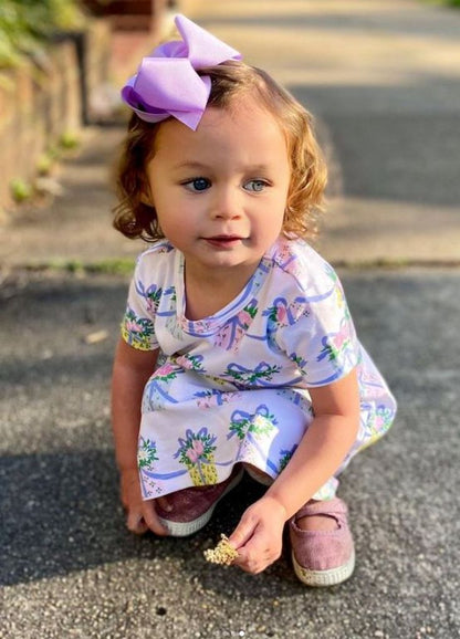 Wee Ones King LIGHT White Medium Organza and Grosgrain Overlay Hair Bow (Copy) (Copy) (Copy) - Persnickety Shop