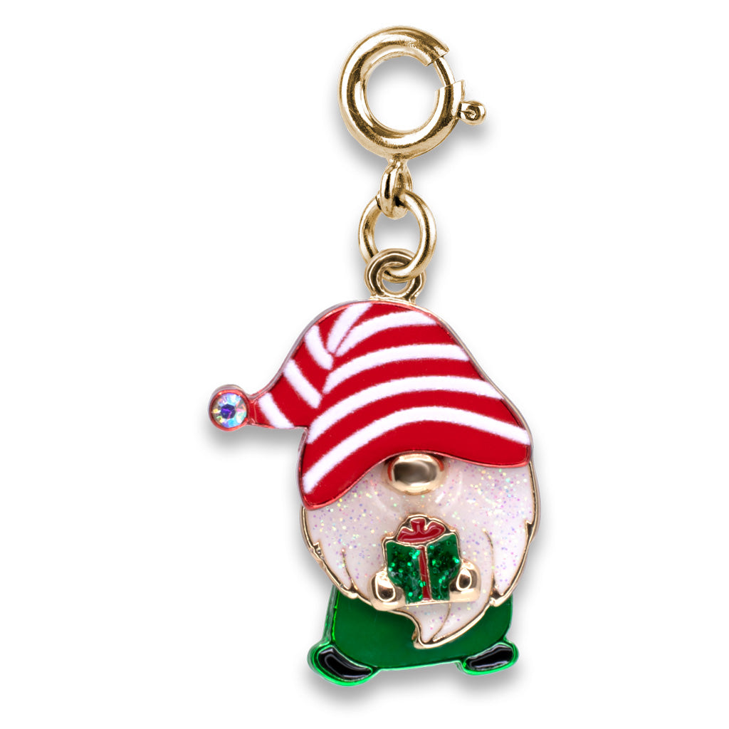 CHARM IT® Gold Swivel Christmas Gnome Charm