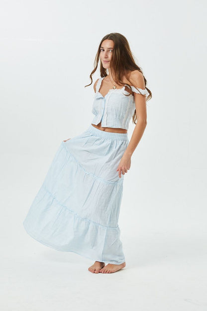 Skylar Pastel Blue Heart Tank Top - Persnickety Shop