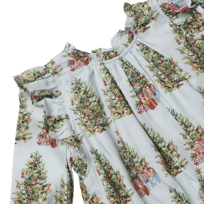 Baby Girls Harper Dress Set- Trees & Presents - Persnickety Shop