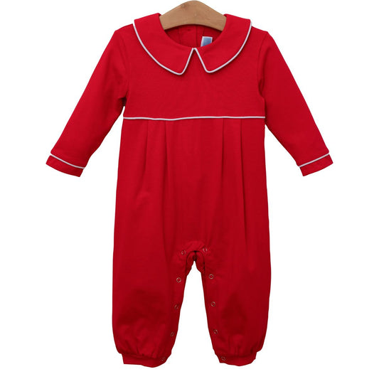 Trotter Street Kids Joseph Romper RED - Persnickety Shop