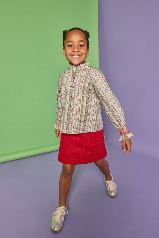Bisby Patch Pocket Skort - Crimson