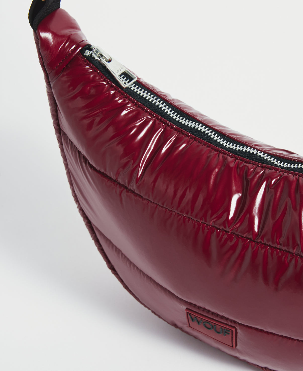 Burgundy Glossy Crossbody Bag - Persnickety Shop