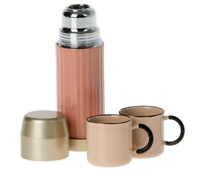 PREORDER Maileg NEW Thermos and Cups - Soft Coral