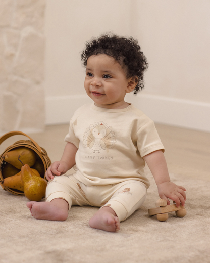 Quincy Mae BOXY TEE LITTLE TURKEY