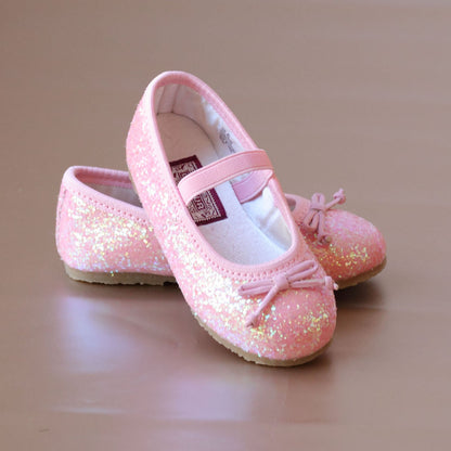 L'Amour Victoria Sparkle Glitter Flat Pink - Persnickety Shop
