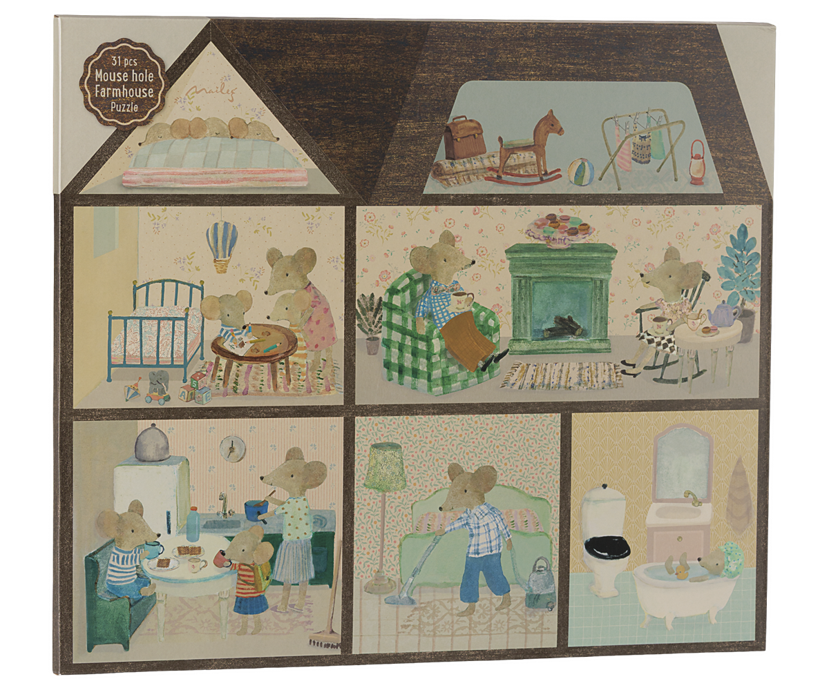 Maileg Mouse hole Farmhouse puzzle