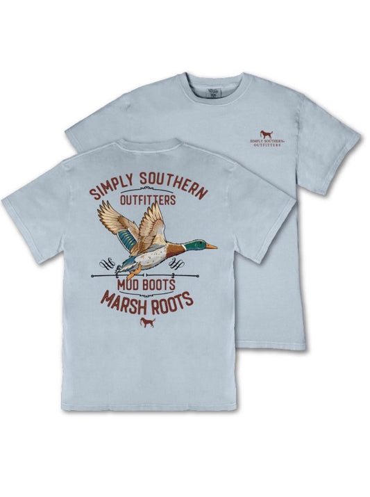 Simply Southern Youth Mineral Wash Mud Tee - Persnickety Shop