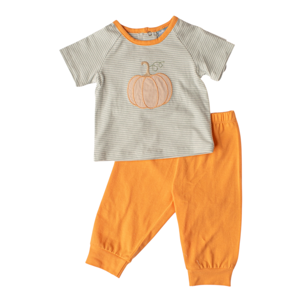Three Sisters Pumpkin Applique Jogger Set