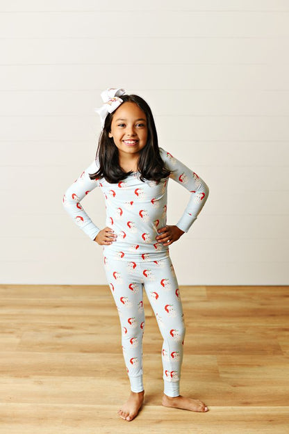 Swoon – Blue Santa Butterknit Pajama - Persnickety Shop