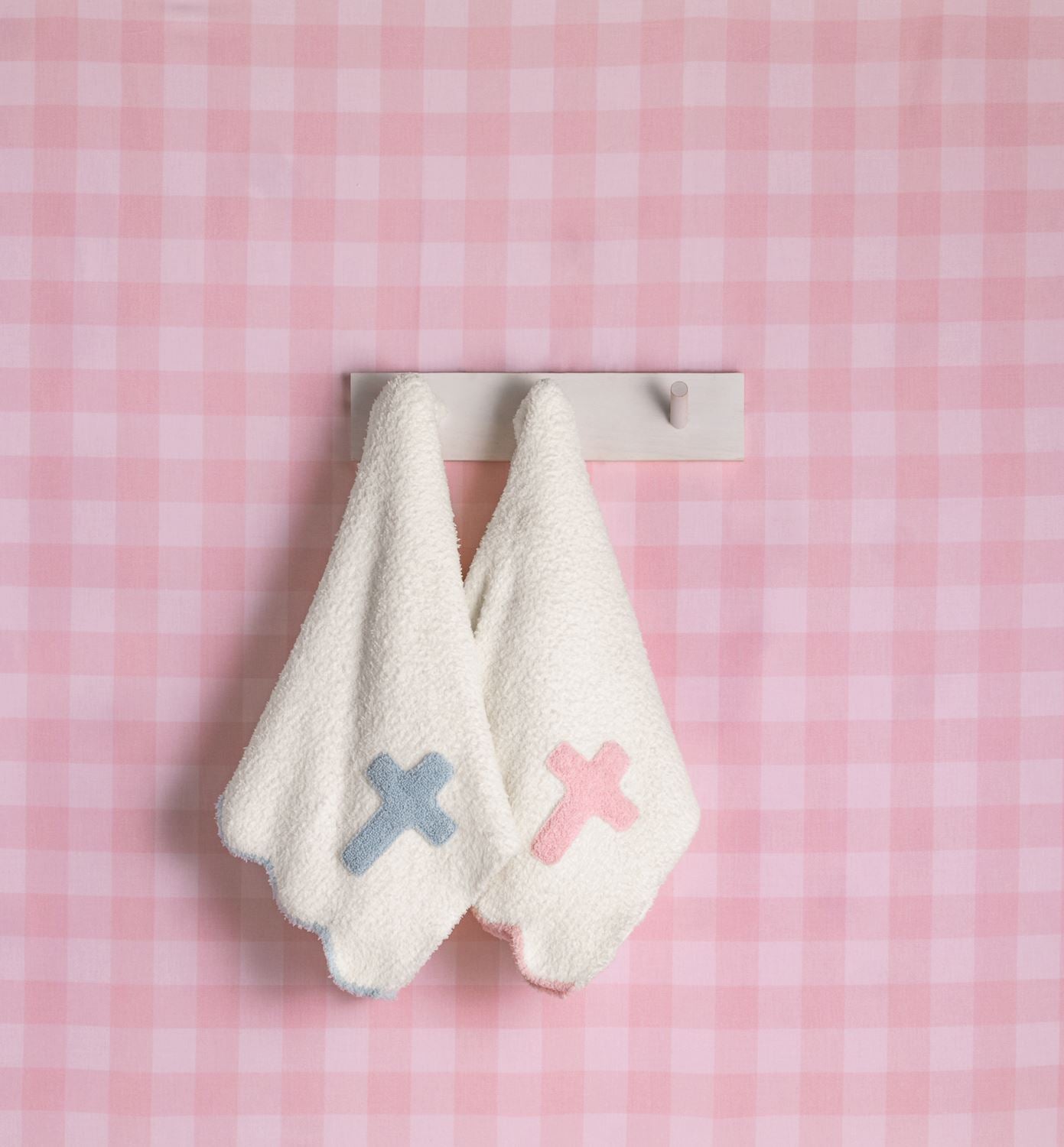 Blue Cross Chenille Baby Blanket - Persnickety Shop