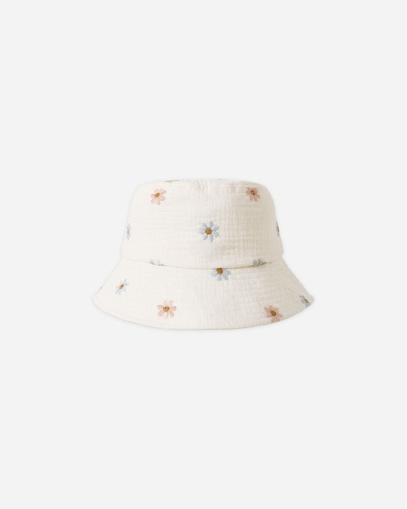 BUCKET HAT EMBROIDERED DAISIES - Persnickety Shop