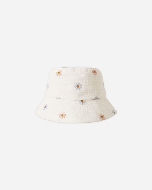 BUCKET HAT EMBROIDERED DAISIES - Persnickety Shop