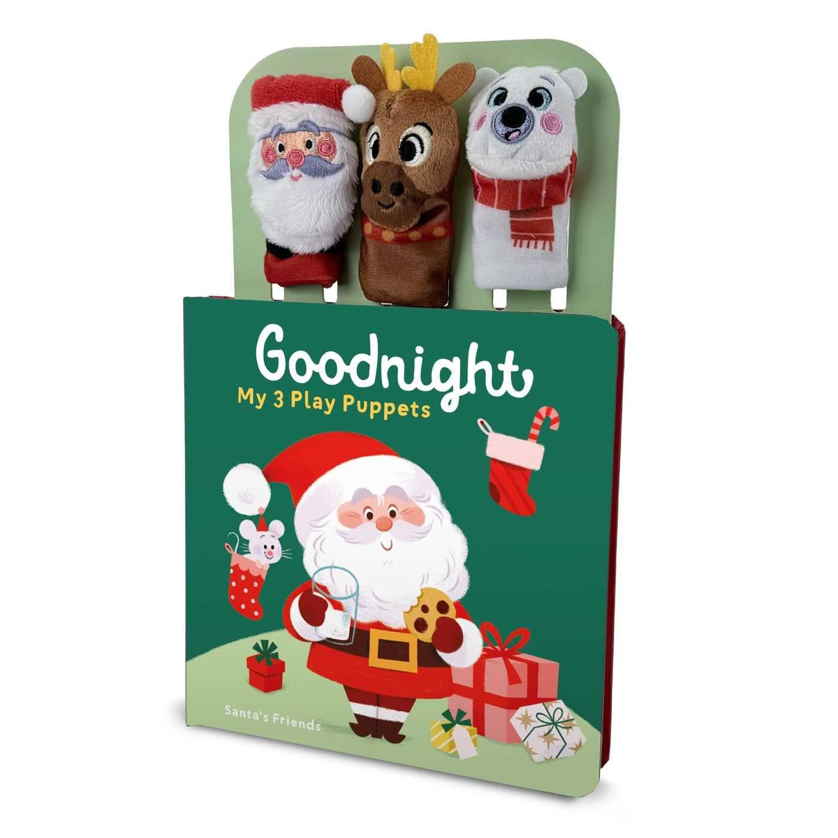Goodnight My 3 Play Puppets - Santa's Friends by Little Genius Books