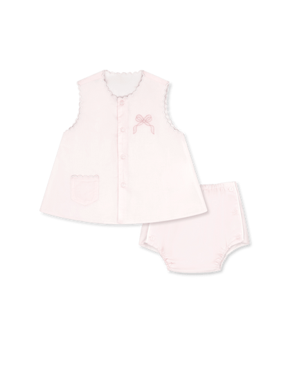 Lullaby Set-Maria Diaper Set Blessing Pink, Bow - Persnickety Shop