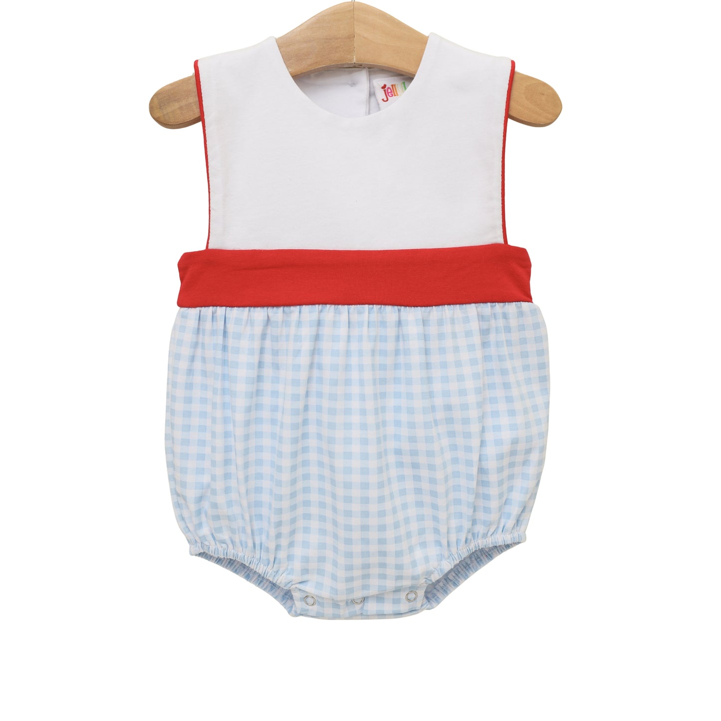 Jellybean Boy Benjamin Bubble- Southern Summer Gingham - Persnickety Shop