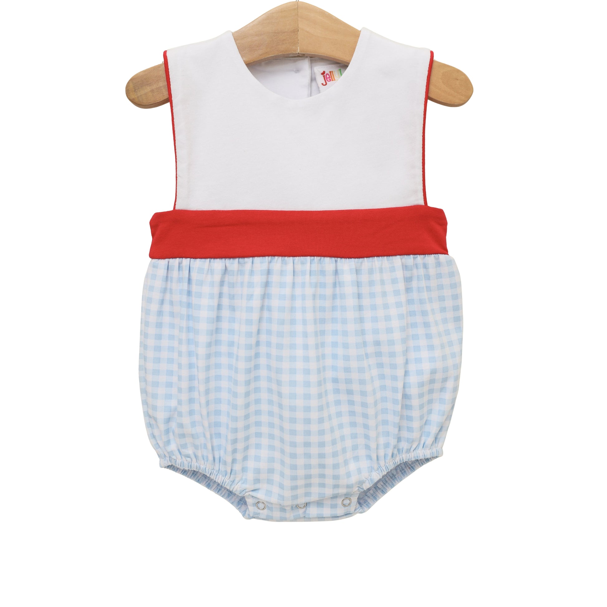 Jellybean Boy Benjamin Bubble- Southern Summer Gingham - Persnickety Shop