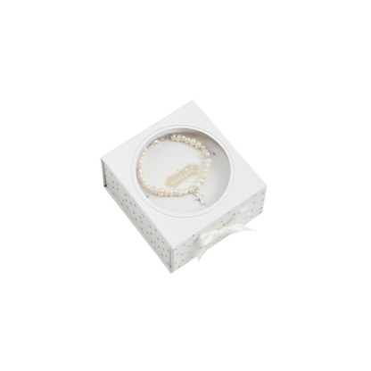 SILVER BOXED CROSS BRACELET - Persnickety Shop