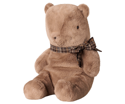 Maileg Teddy bear plush, Large - Dark mushroom