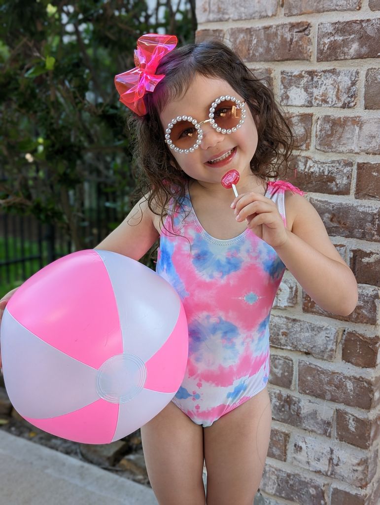 Medium WeeSplash Colored Swim Bow with Plain Wrap - Persnickety Shop