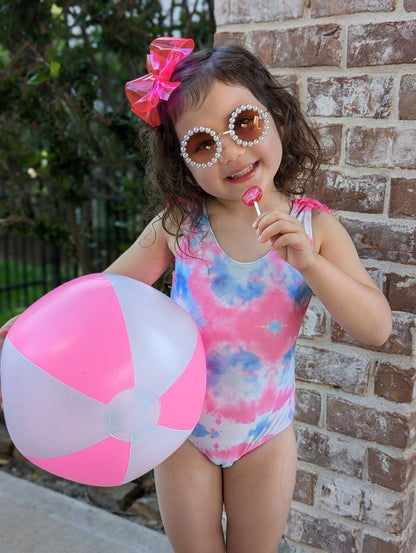 Medium WeeSplash Colored Swim Bow with Plain Wrap - Persnickety Shop