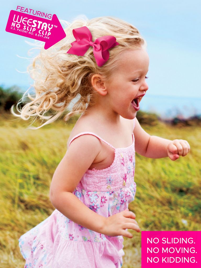 Wee Ones Mini Grosgrain Hair Bow Scalloped Edge Cranberry Garnet - Persnickety Shop